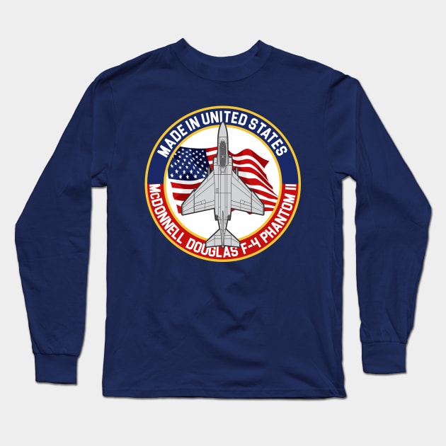 F-4 Phantom II Long Sleeve T-Shirt by MBK